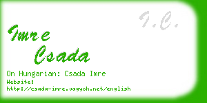 imre csada business card